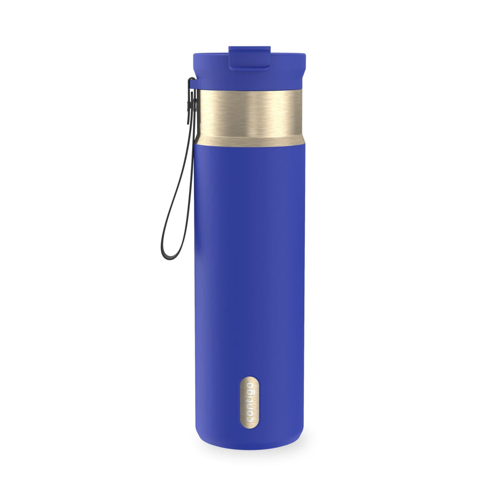Contigo DualSip 24 oz Leakproof Insulated Water Bottle with Carrying Strap and 2-Way Lid M41U