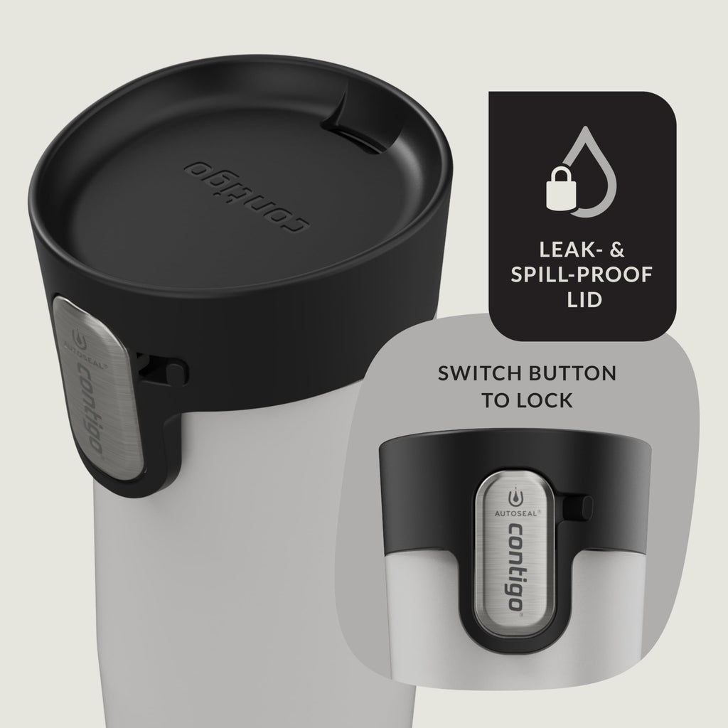 Contigo AUTOSEAL West Loop Vacuum-Insulated Stainless Steel Travel Mug with Easy-Clean Lid, 12oz M55R
