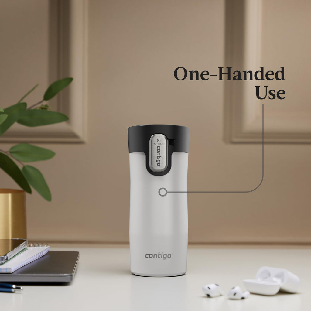 Contigo AUTOSEAL West Loop Vacuum-Insulated Stainless Steel Travel Mug with Easy-Clean Lid, 12oz M55R