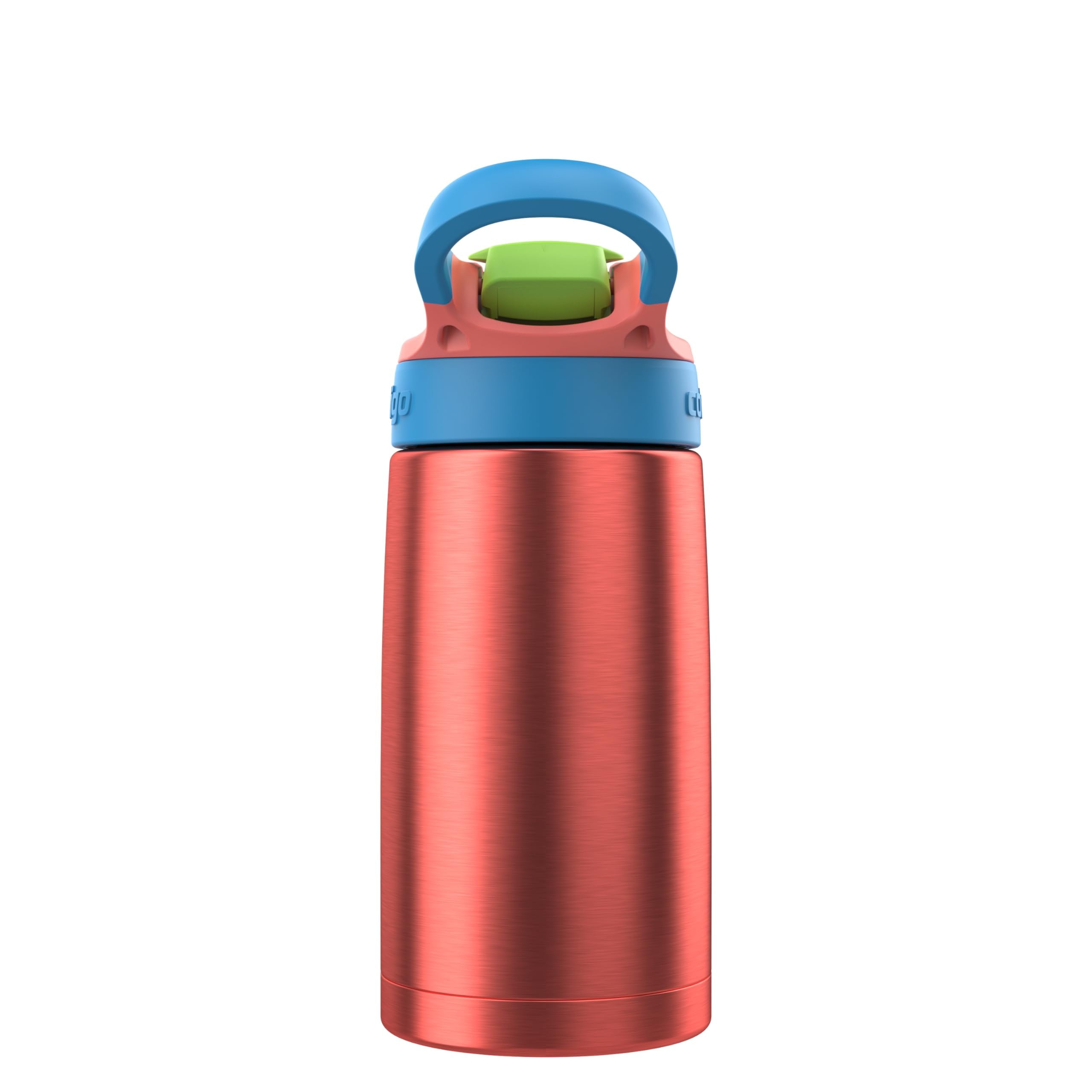 Contigo AUTOSPOUT Water Bottle, 13 oz, Coral Blue/Poppy M83Z