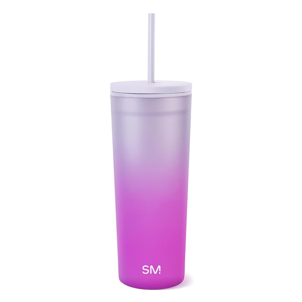 Simple Modern 24 fl oz Double Wall Plastic Classic Tumbler with Straw|Opalescent M393X