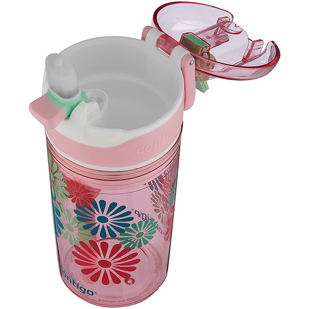Contigo 13 oz. Kid's Snack Hero Drink Tumbler - Ballet Slipper Pink with Flowers M97P