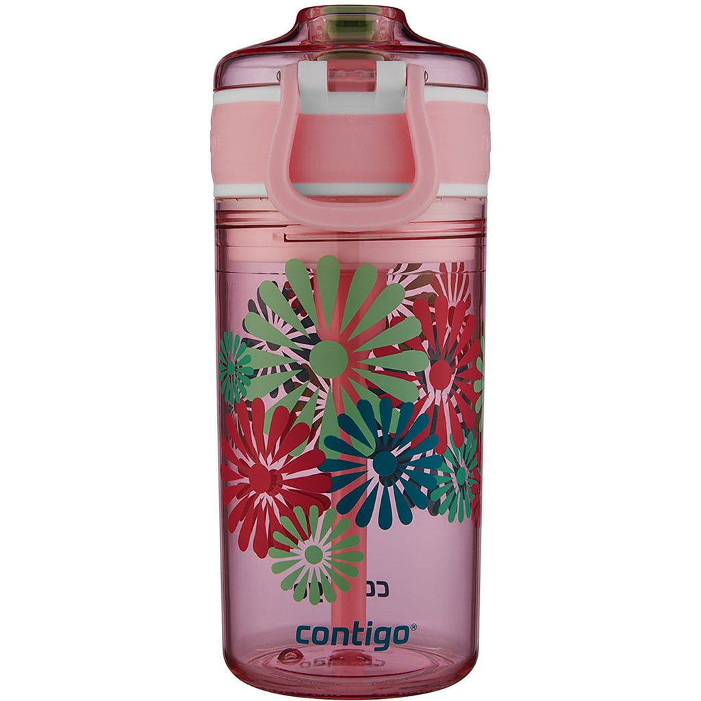 Contigo 13 oz. Kid's Snack Hero Drink Tumbler - Ballet Slipper Pink with Flowers M97P