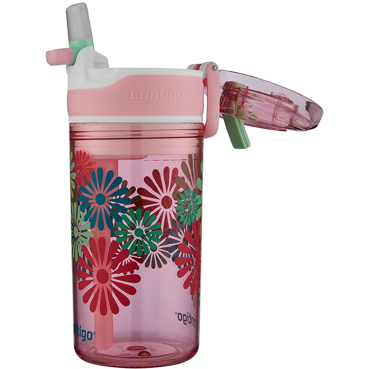 Contigo 13 oz. Kid's Snack Hero Drink Tumbler - Ballet Slipper Pink with Flowers M97P