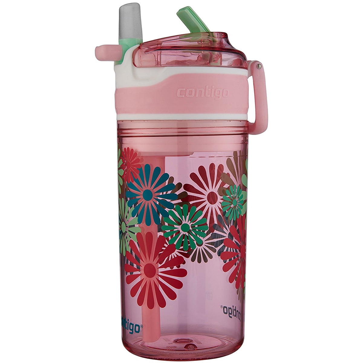 Contigo 13 oz. Kid's Snack Hero Drink Tumbler - Ballet Slipper Pink with Flowers M97P