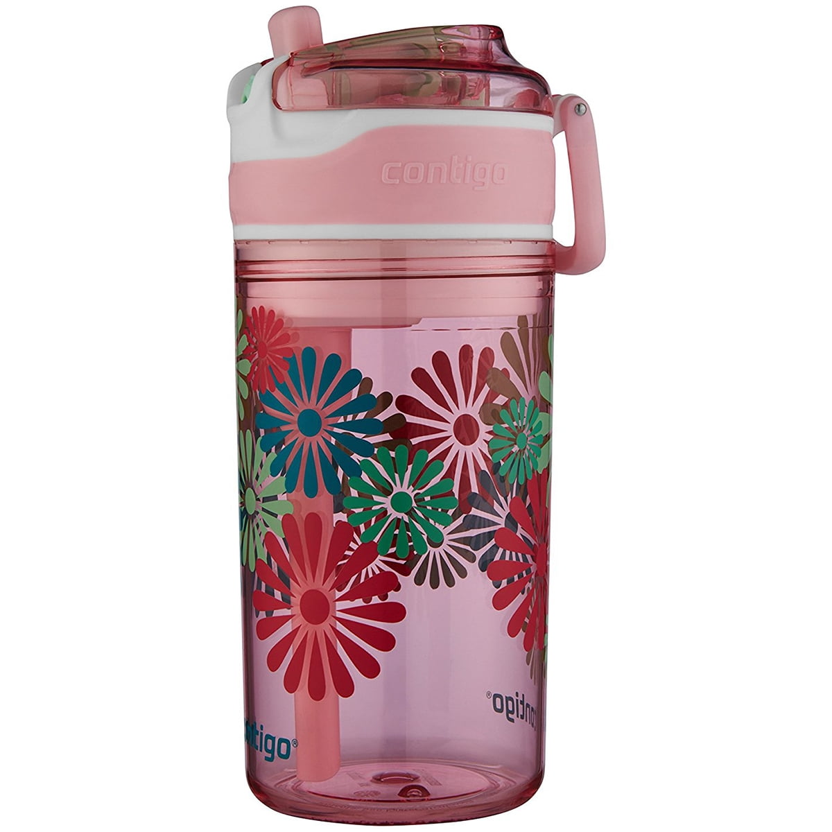 Contigo 13 oz. Kid's Snack Hero Drink Tumbler - Ballet Slipper Pink with Flowers M97P