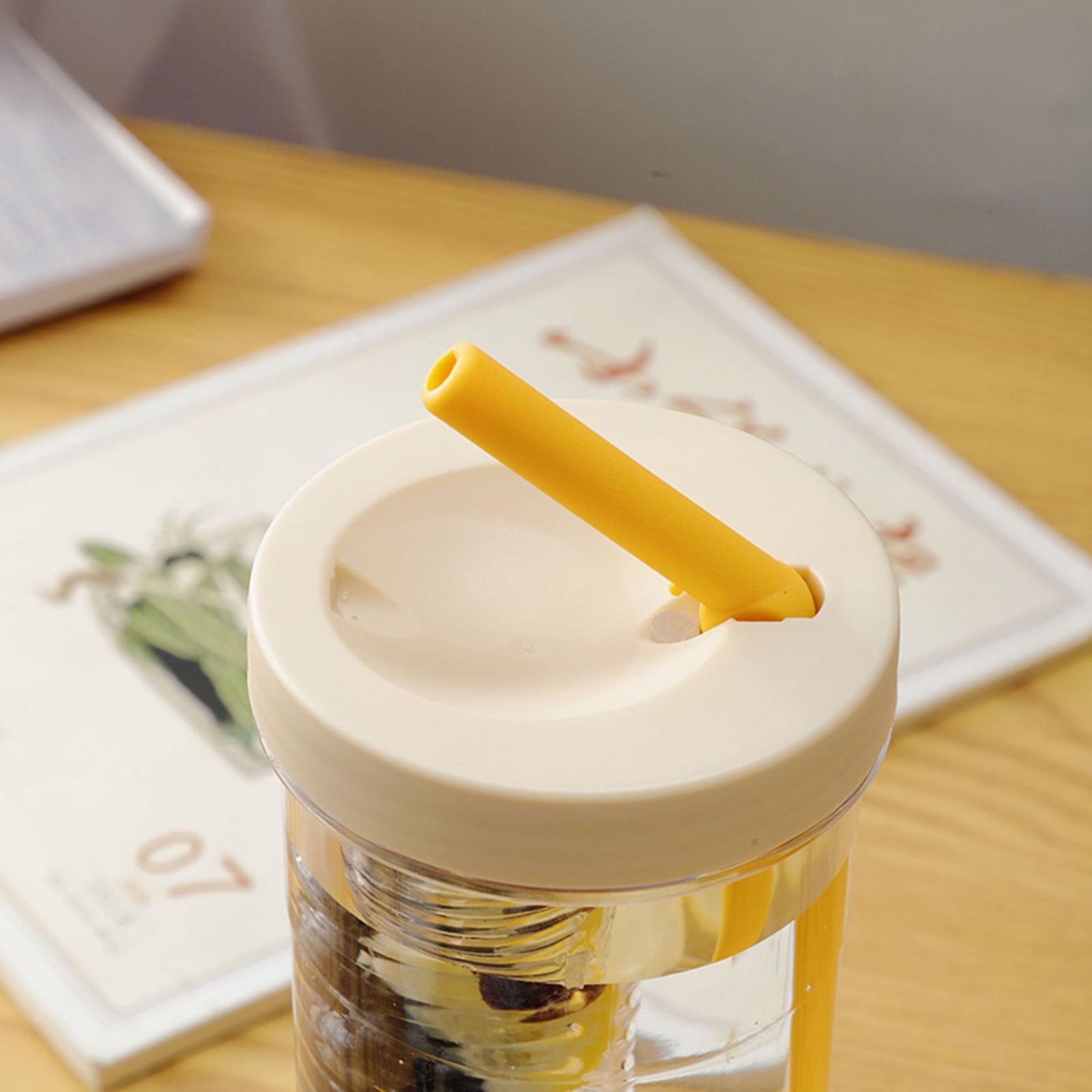 AURIGATE Simple Modern Plastic Tumbler with Lid and Straw Reusable BPA Free Iced Coffee Cups Double Wall Smoothie Cup Gifts for Women Men Him Her Classic Collection M443F