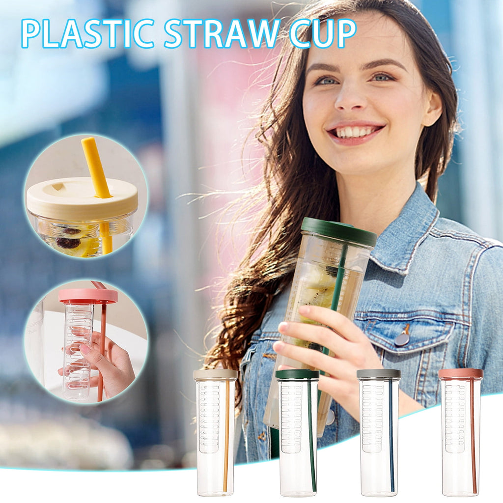 AURIGATE Simple Modern Plastic Tumbler with Lid and Straw Reusable BPA Free Iced Coffee Cups Double Wall Smoothie Cup Gifts for Women Men Him Her Classic Collection M443F