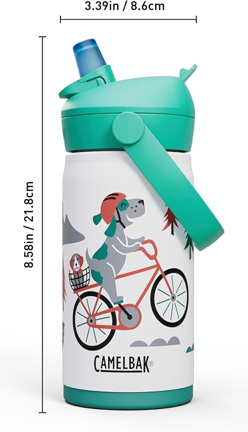 Camelbak Thrive™ Flip Straw Kids Stainless 12oz Water Bottle, Dino Jam M311M