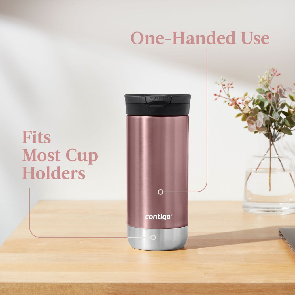 Contigo 16 oz. Huron 2.0 SnapSeal Stainless Steel Travel Mug - Licorice M01J