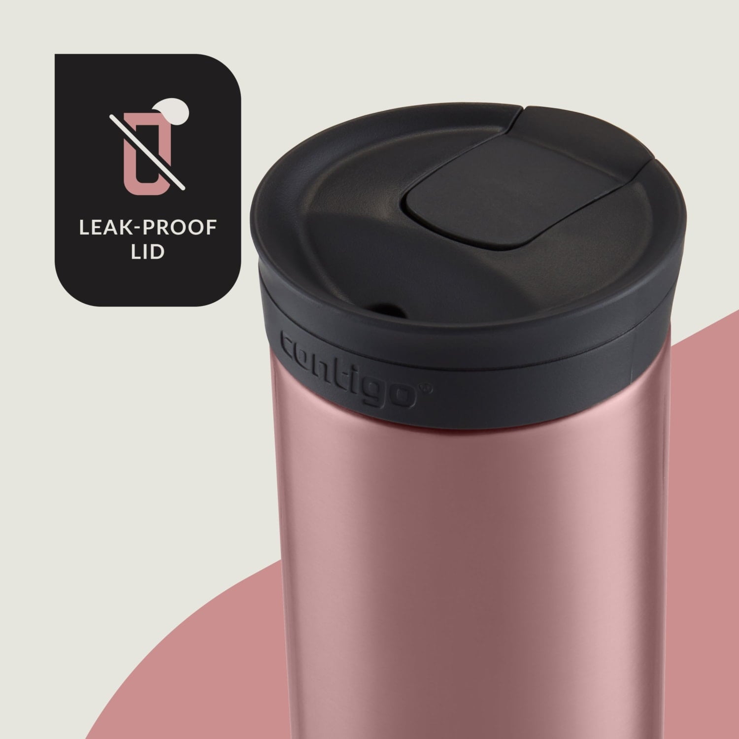 Contigo 16 oz. Huron 2.0 SnapSeal Stainless Steel Travel Mug - Licorice M01J