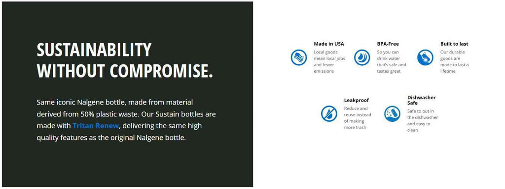Nalgene 16oz Narrow Mouth Sustain Bottle M202G