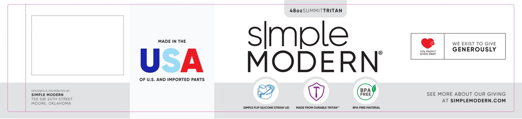 Simple Modern 48 fl oz Reusable Tritan Summit Water Bottle with Silicone Straw Lid|Raspberry Vibes M412E