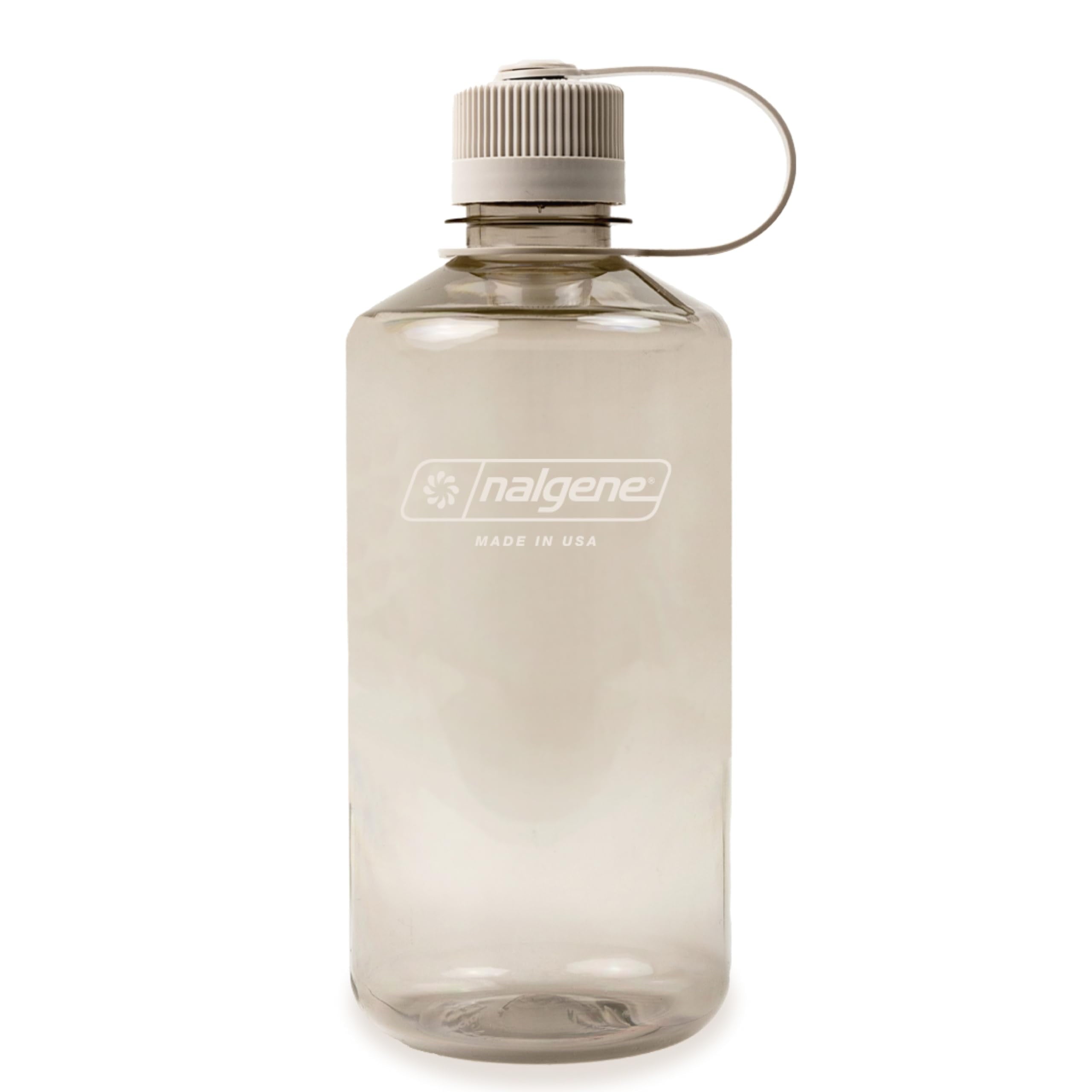 Nalgene Sustain Tritan BPA-Free Water Bottle Made with Material Derived from 50% Plastic Waste (using ISCC certified mass balance), 32 OZ, Narrow Mouth, Cotton M157Z