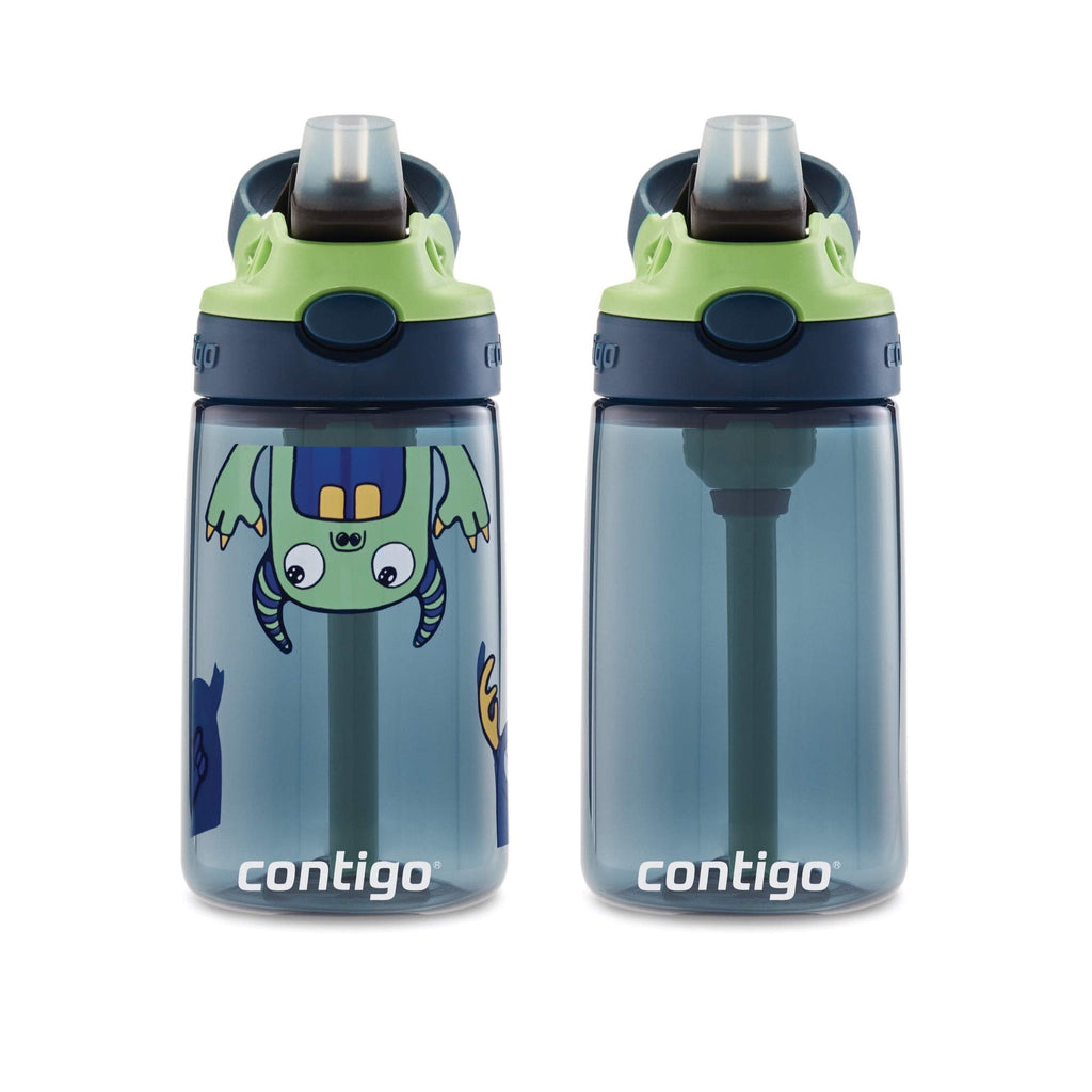 Contigo Kids 2-Pack Straw Water Bottle, 14 oz - Dinos/Sharks M57Q