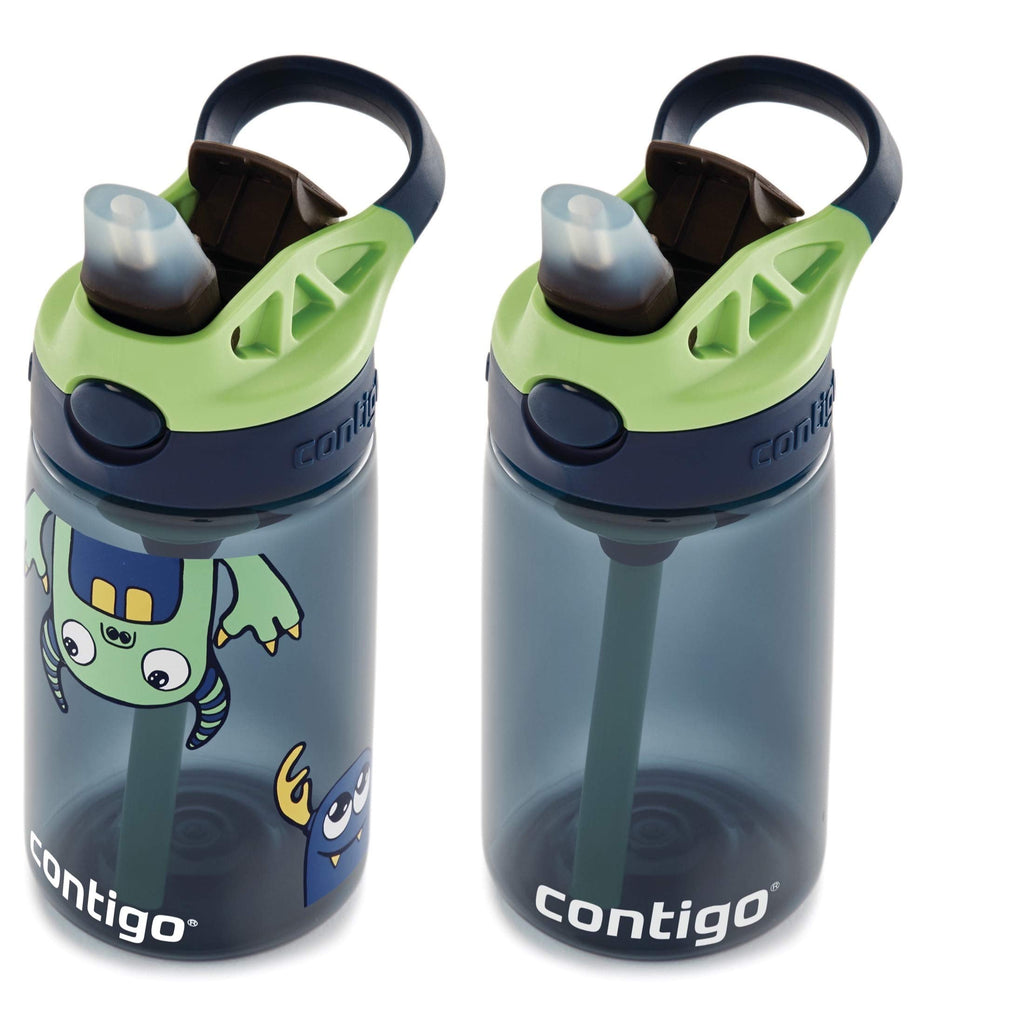 Contigo Kids 2-Pack Straw Water Bottle, 14 oz - Dinos/Sharks M57Q