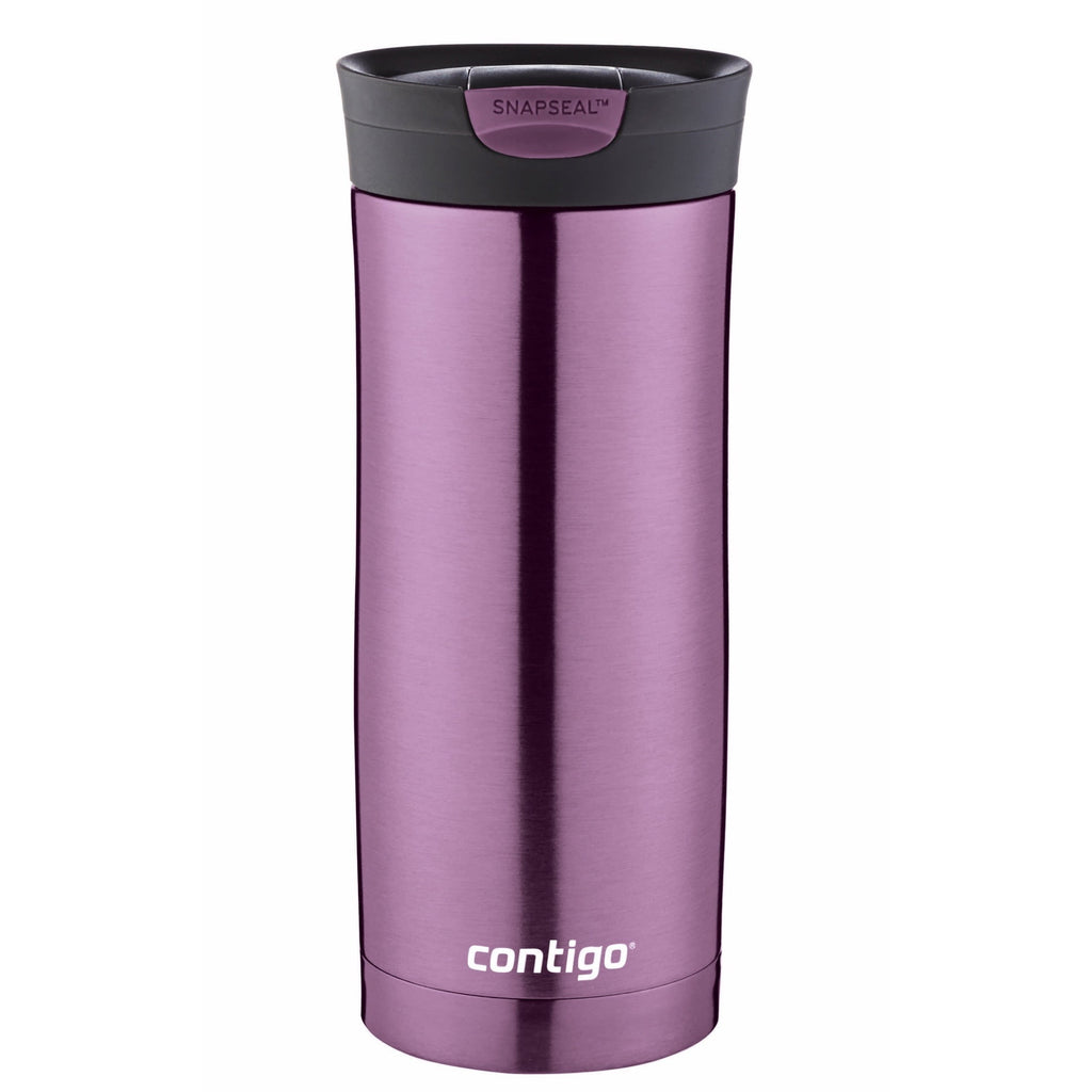Contigo Byron Stainless Steel Travel Mug with SNAPSEAL Lid Purple Radiant Orchid, 16 fl oz. M79B