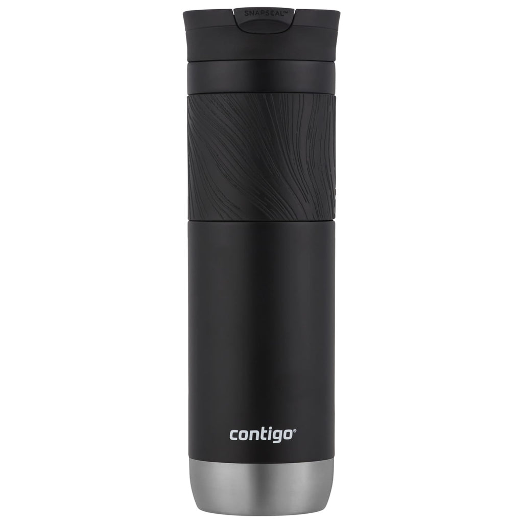 Contigo Byron 2.0 Stainless Steel Travel Mug with SNAPSEAL Lid and Grip in Black, 24 fl oz. M02L