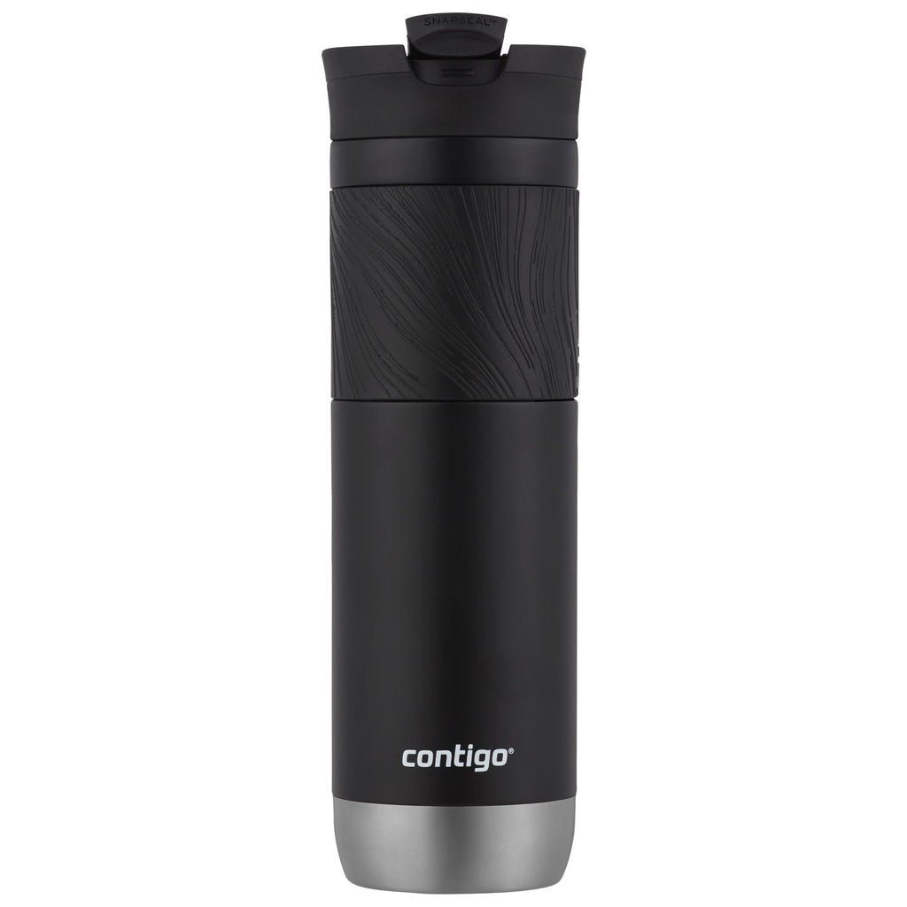 Contigo Byron 2.0 Stainless Steel Travel Mug with SNAPSEAL Lid and Grip in Black, 24 fl oz. M02L