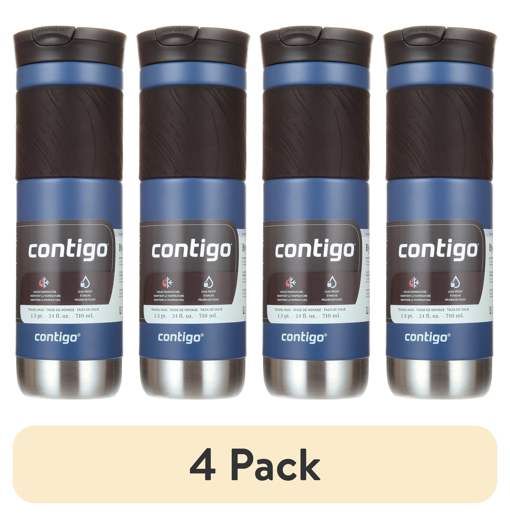 Contigo Byron 2.0 Stainless Steel Travel Mug with SNAPSEAL Lid and Grip in Black, 24 fl oz. M02L