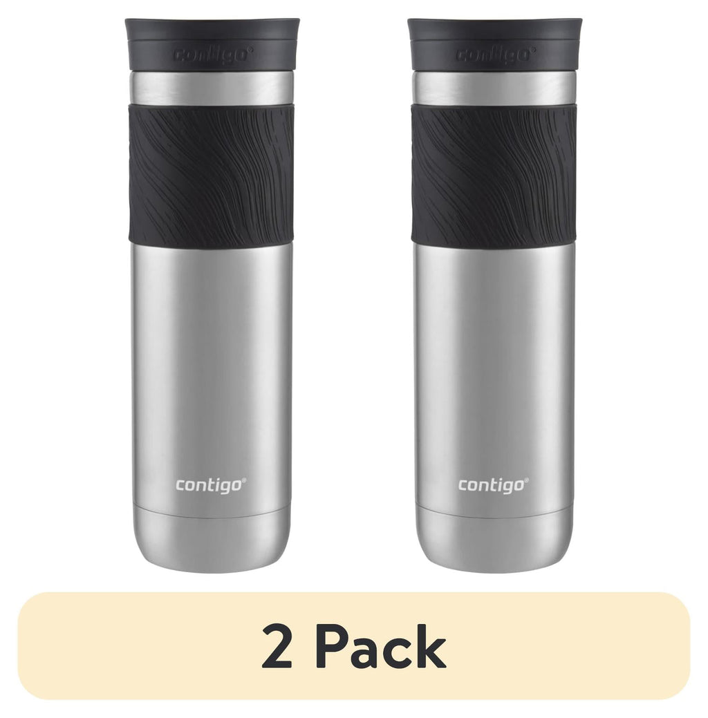 Contigo Byron 2.0 Stainless Steel Travel Mug with SNAPSEAL Lid and Grip in Black, 24 fl oz. M02L