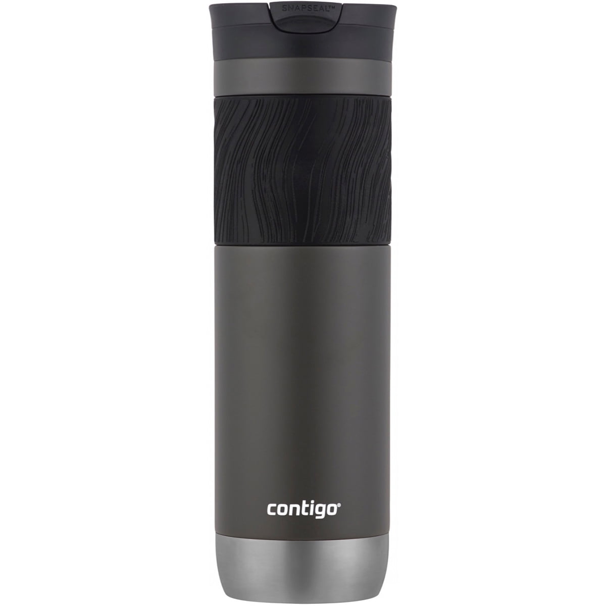 Contigo Byron 2.0 Stainless Steel Travel Mug with SNAPSEAL Lid and Grip in Black, 24 fl oz. M02L