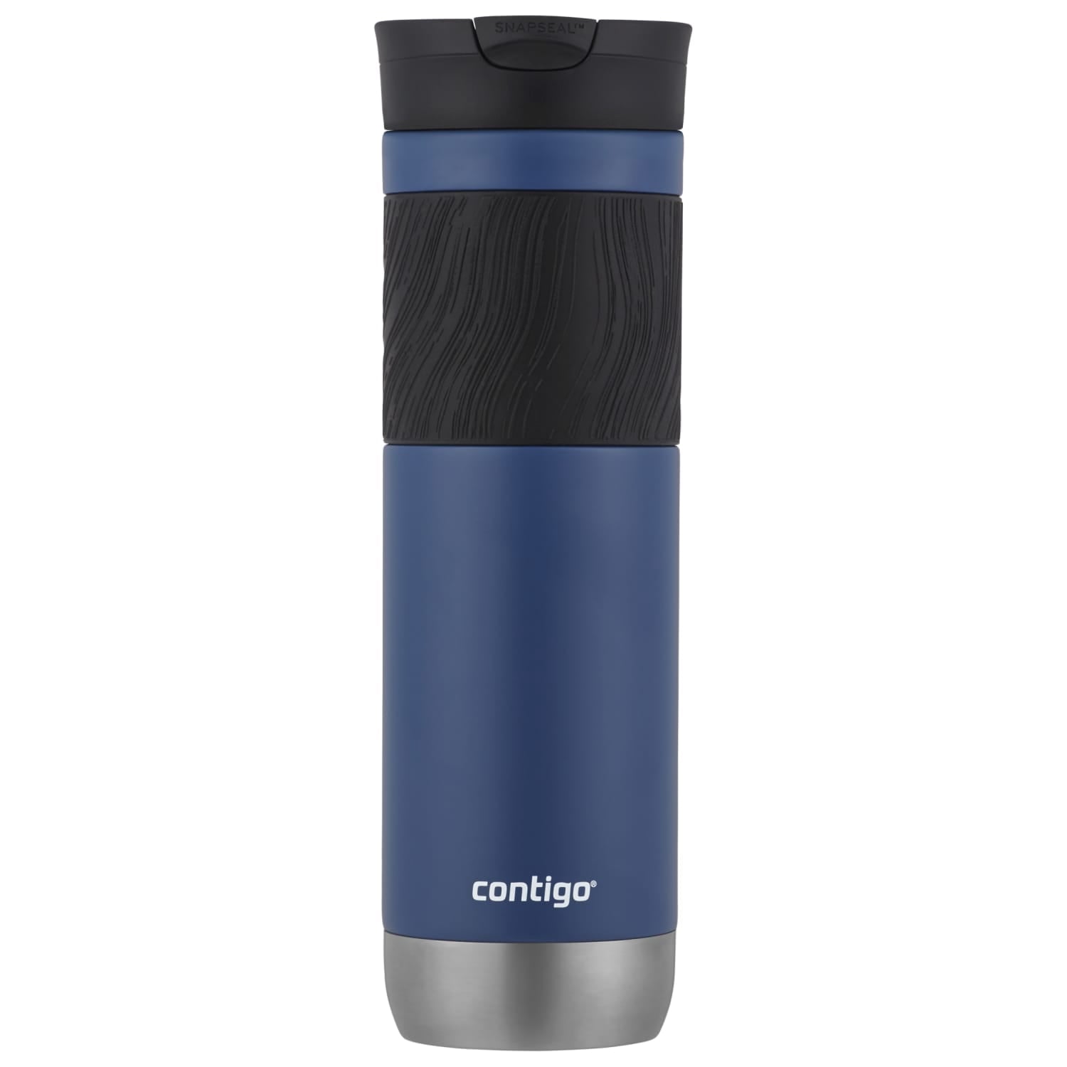 Contigo Byron 2.0 Stainless Steel Travel Mug with SNAPSEAL Lid and Grip in Black, 24 fl oz. M02L