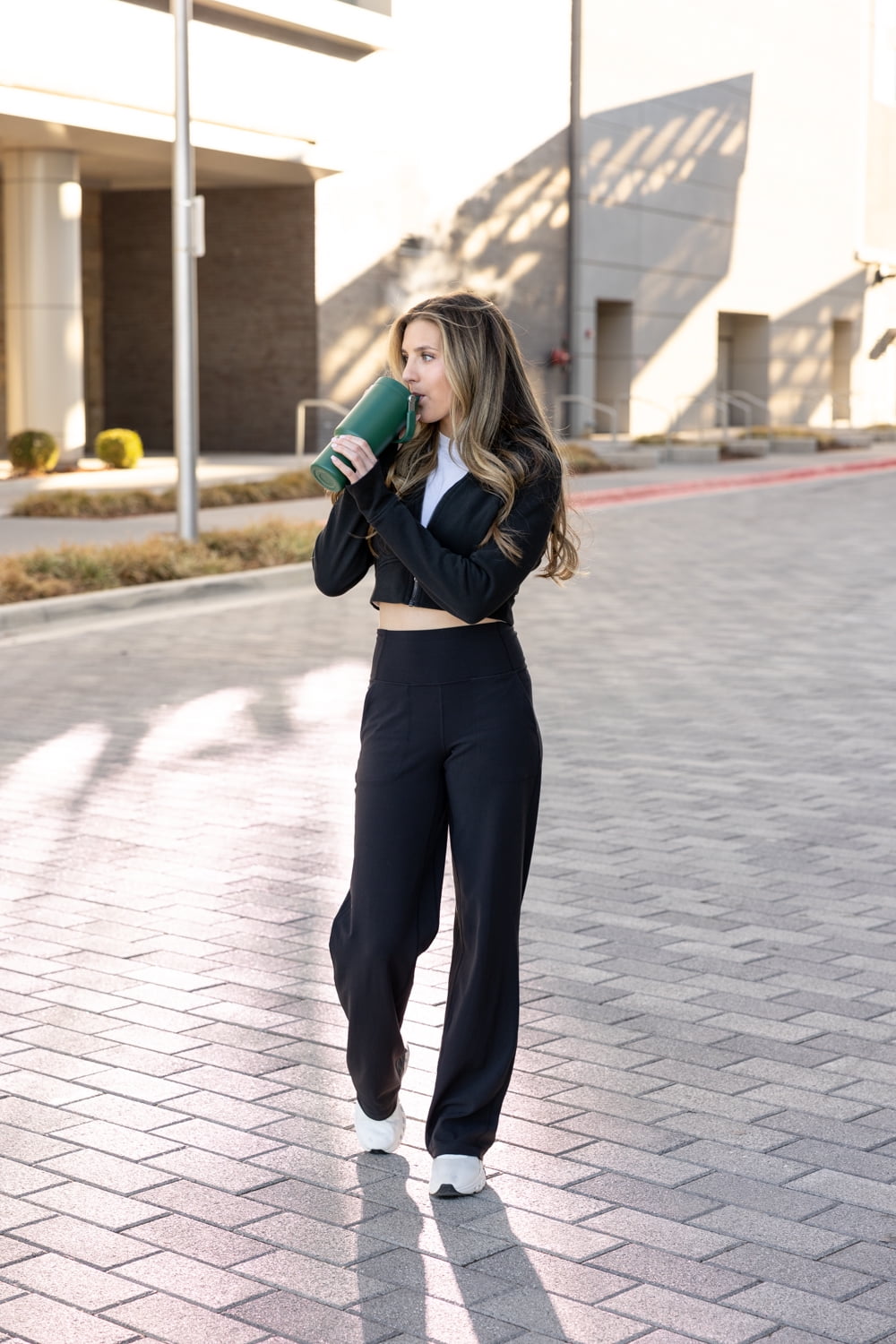 Simple Modern 30 fl oz Insulated Stainless Steel Trek Pivot Tumbler with Straw Lid and Top Handle|Forest M400G