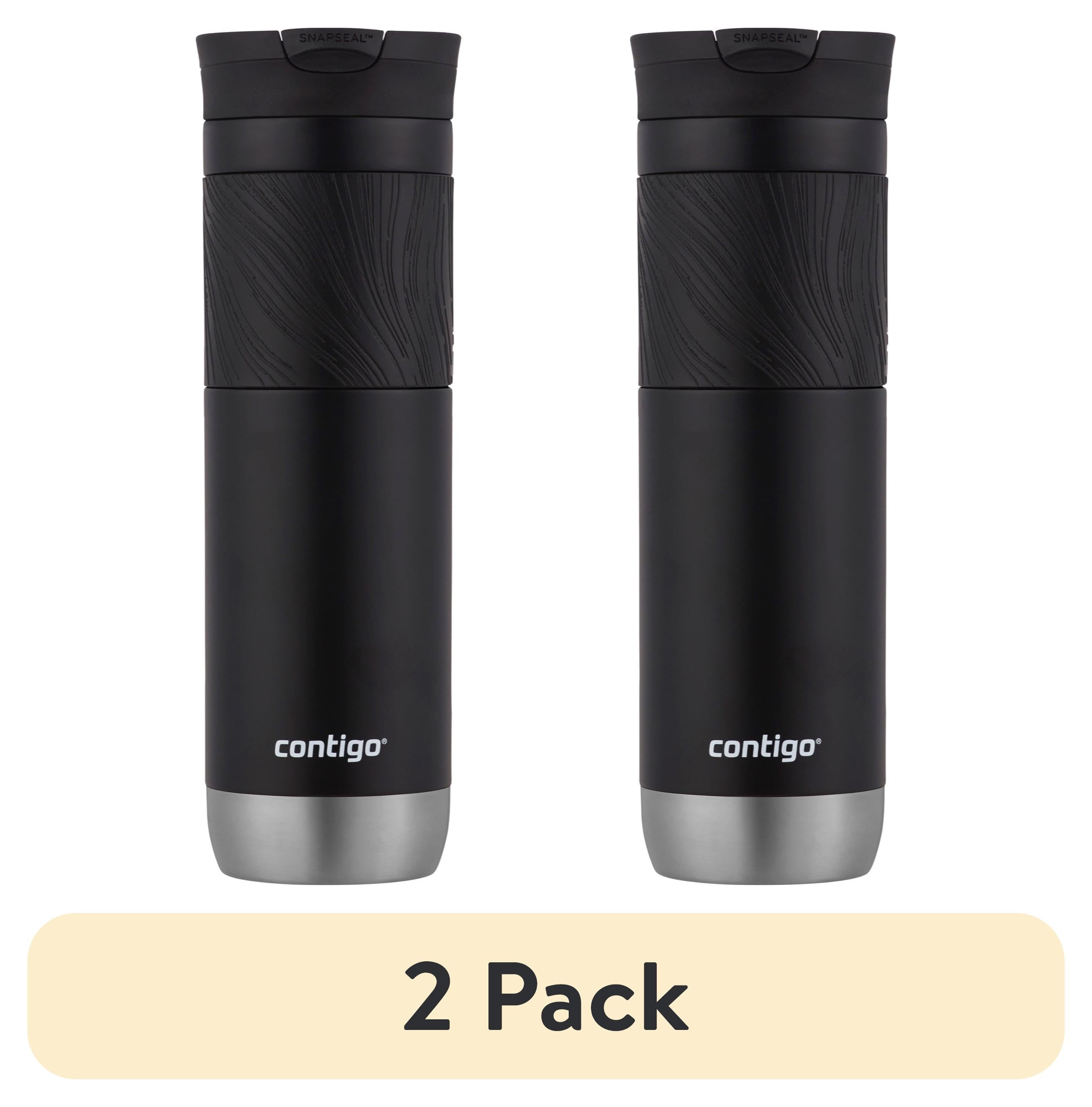 Contigo Byron 2.0 Stainless Steel Travel Mug with SNAPSEAL Lid and Grip in Black, 24 fl oz. M02L