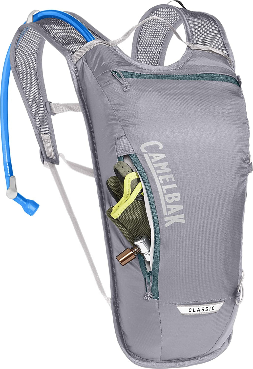 CamelBak Classic Light Bike Hydration Pack 70oz, Gunmetal/Hydro M259Y