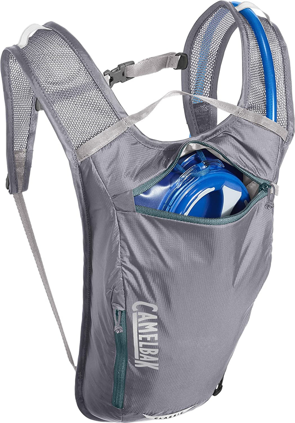 CamelBak Classic Light Bike Hydration Pack 70oz, Gunmetal/Hydro M259Y