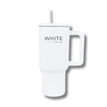 Tumbler 30 oz – Stainless Steel Cup with Handle and Lid | White Prime M420B