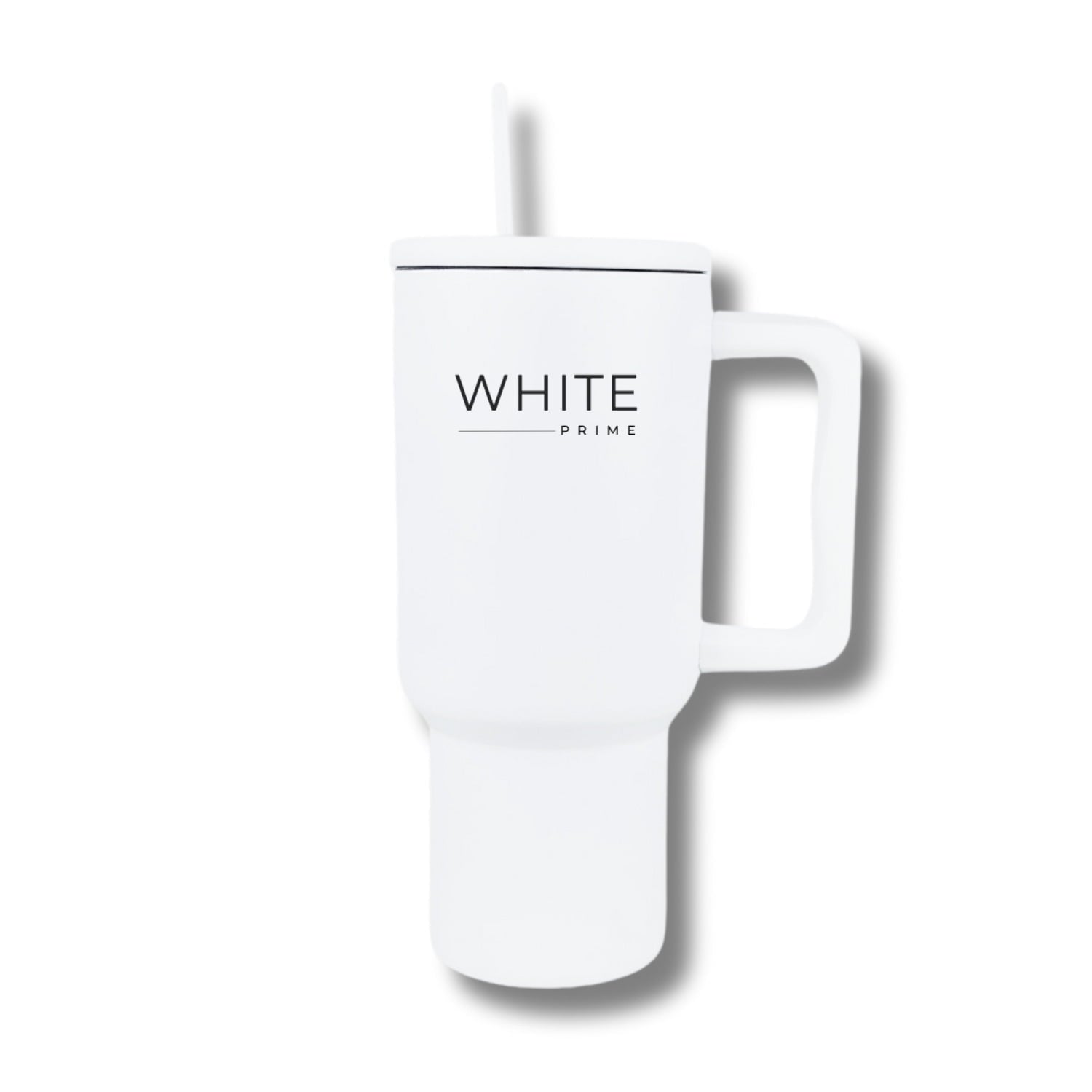 Tumbler 30 oz – Stainless Steel Cup with Handle and Lid | White Prime M420B