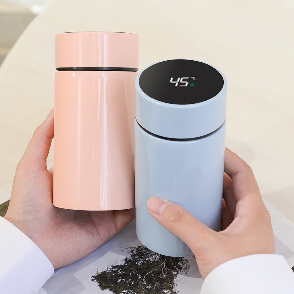 Stainless Steel Insulation Cup Cute Mini Portable Children Student Water Bottle Coffee Travel Mug LED Temperature Display Double Walled Vacuum Long Lasting Insulation M54A