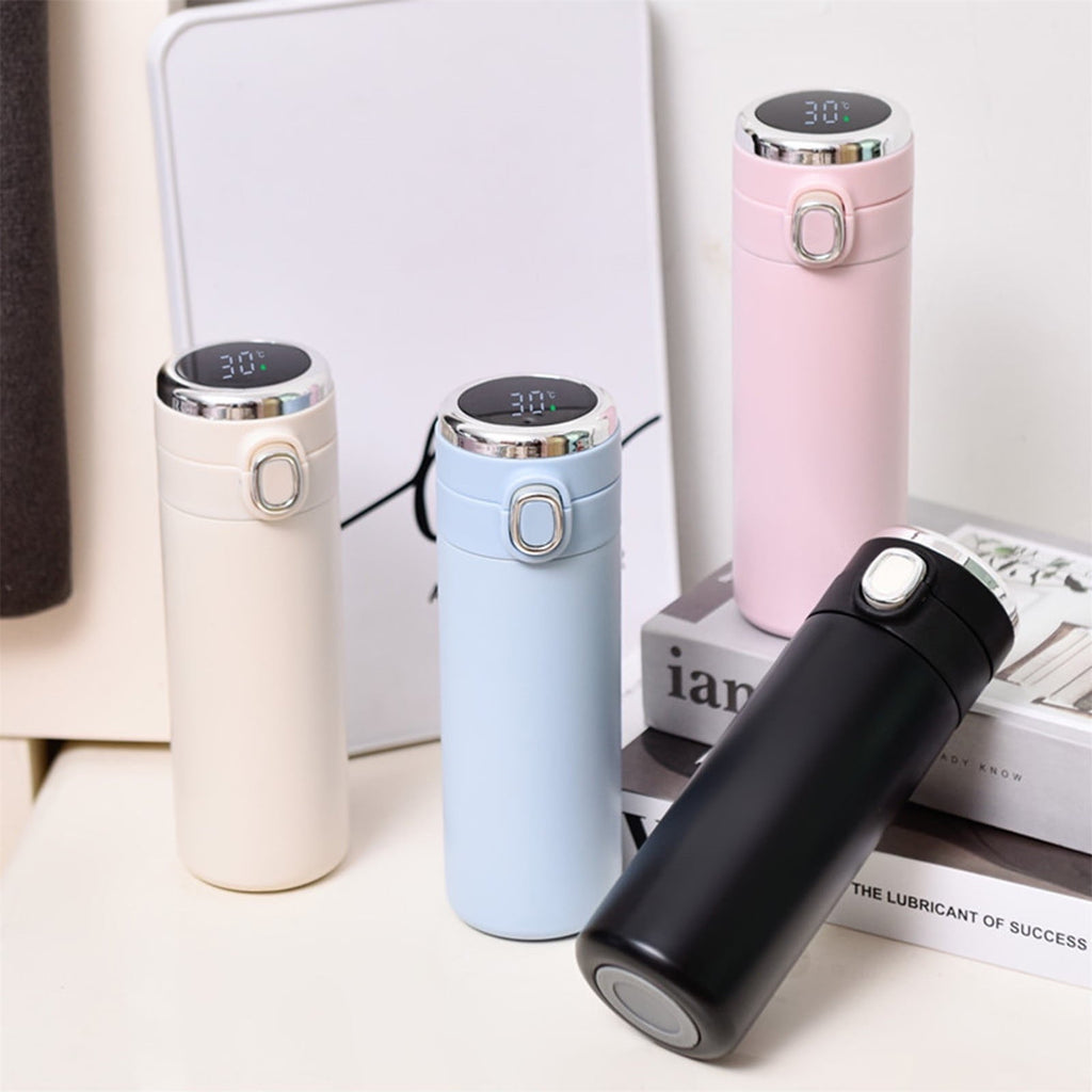 Stainless Steel Insulation Cup Cute Mini Portable Children Student Water Bottle Coffee Travel Mug LED Temperature Display Double Walled Vacuum Long Lasting Insulation M54A