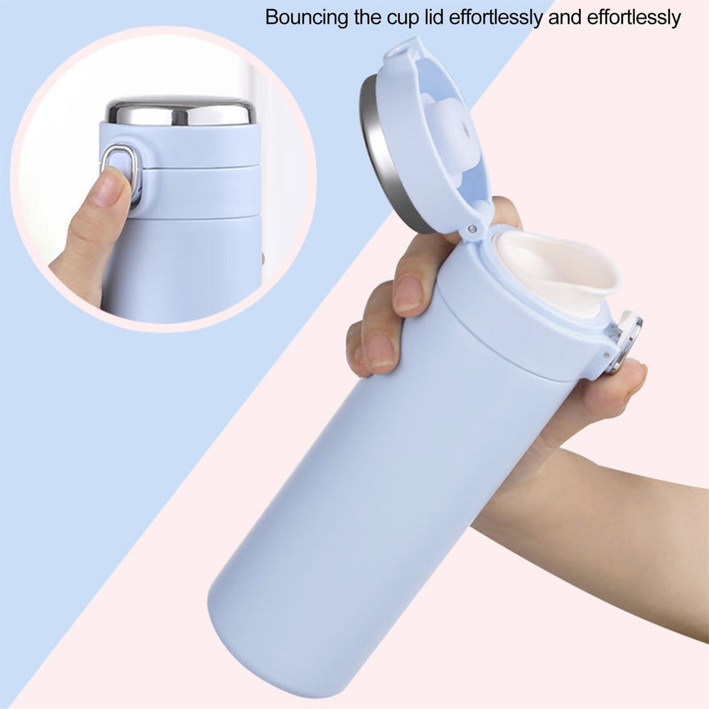 Stainless Steel Insulation Cup Cute Mini Portable Children Student Water Bottle Coffee Travel Mug LED Temperature Display Double Walled Vacuum Long Lasting Insulation M54A