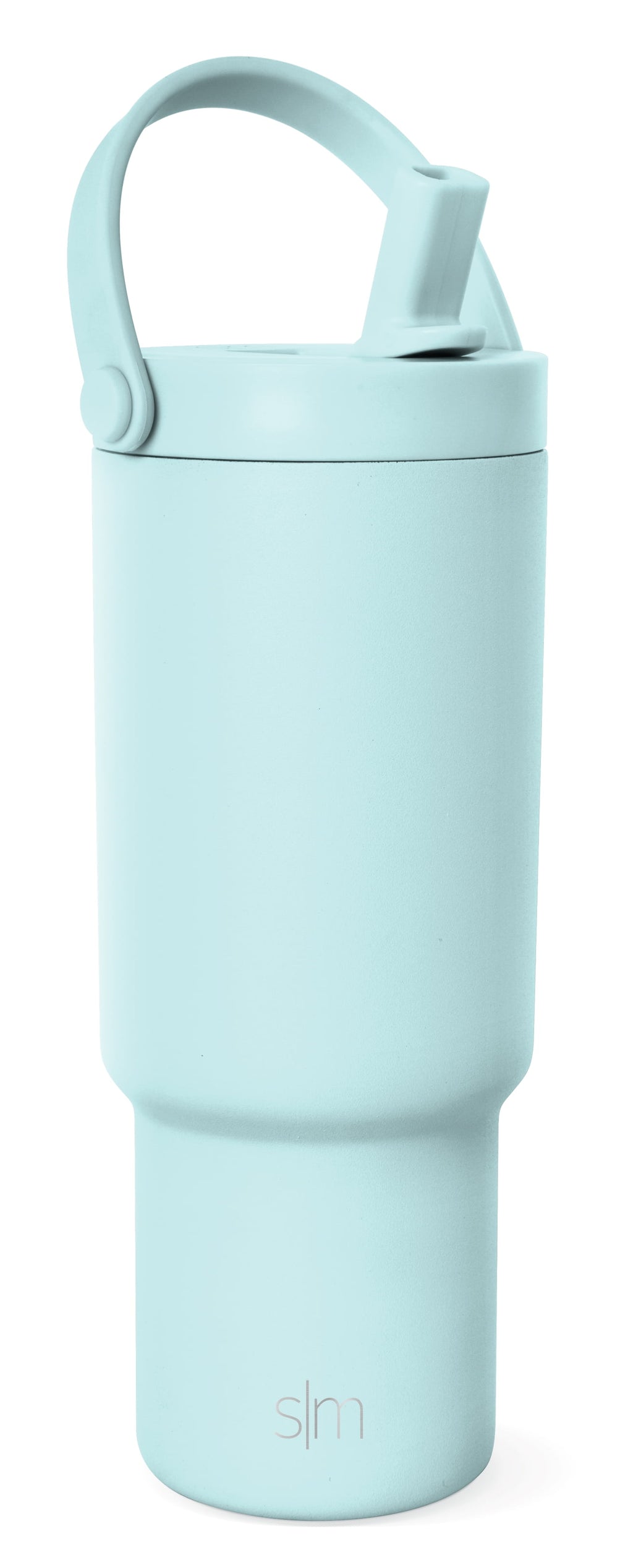 Simple Modern 24 fl oz Insulated Stainless Steel Trek Pivot Tumbler with Straw Lid and Top Handle|Seaside Blue M397T