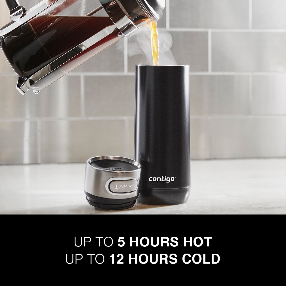 Contigo Luxe Stainless Steel Travel Mug with AUTOSEAL Lid Monaco, 16 fl oz. M67J