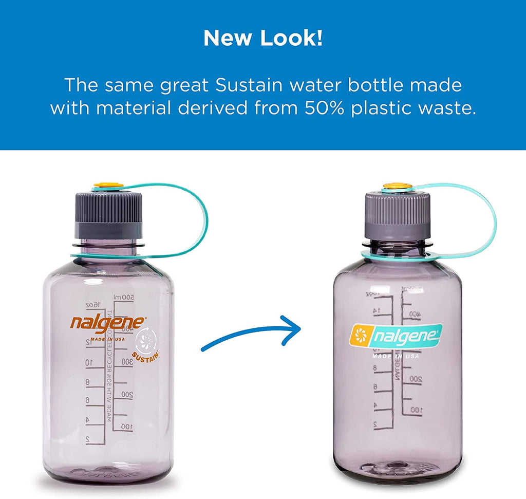 Nalgene Sustain 16 oz. Narrow Mouth Water Bottle - Cornflower Blue M141L