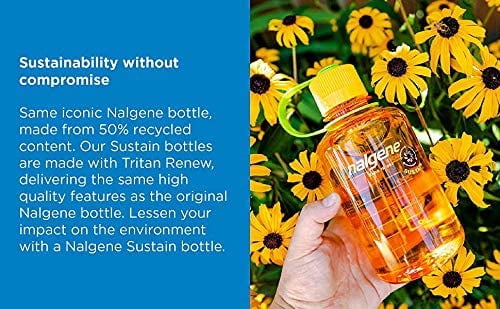 Nalgene Sustain 16 oz. Narrow Mouth Water Bottle - Cornflower Blue M141L