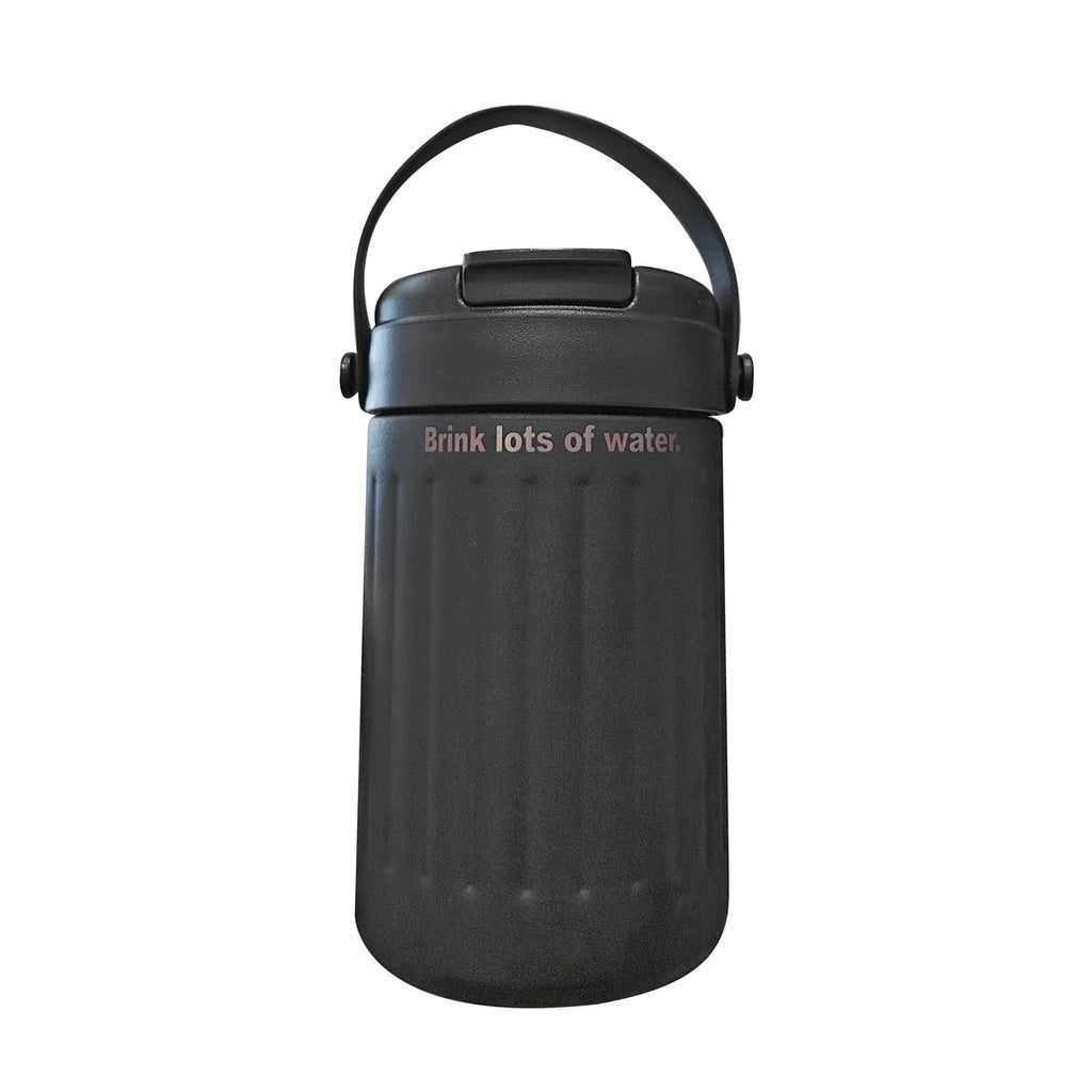 BinKFF Simple Modern Travel Coffee Mug, Insulated Coffee Tumblers with Lid, Double Walled Iced Travel Coffee Mug for Woman and Man Stainless Steel Tumbler with Handle M442C