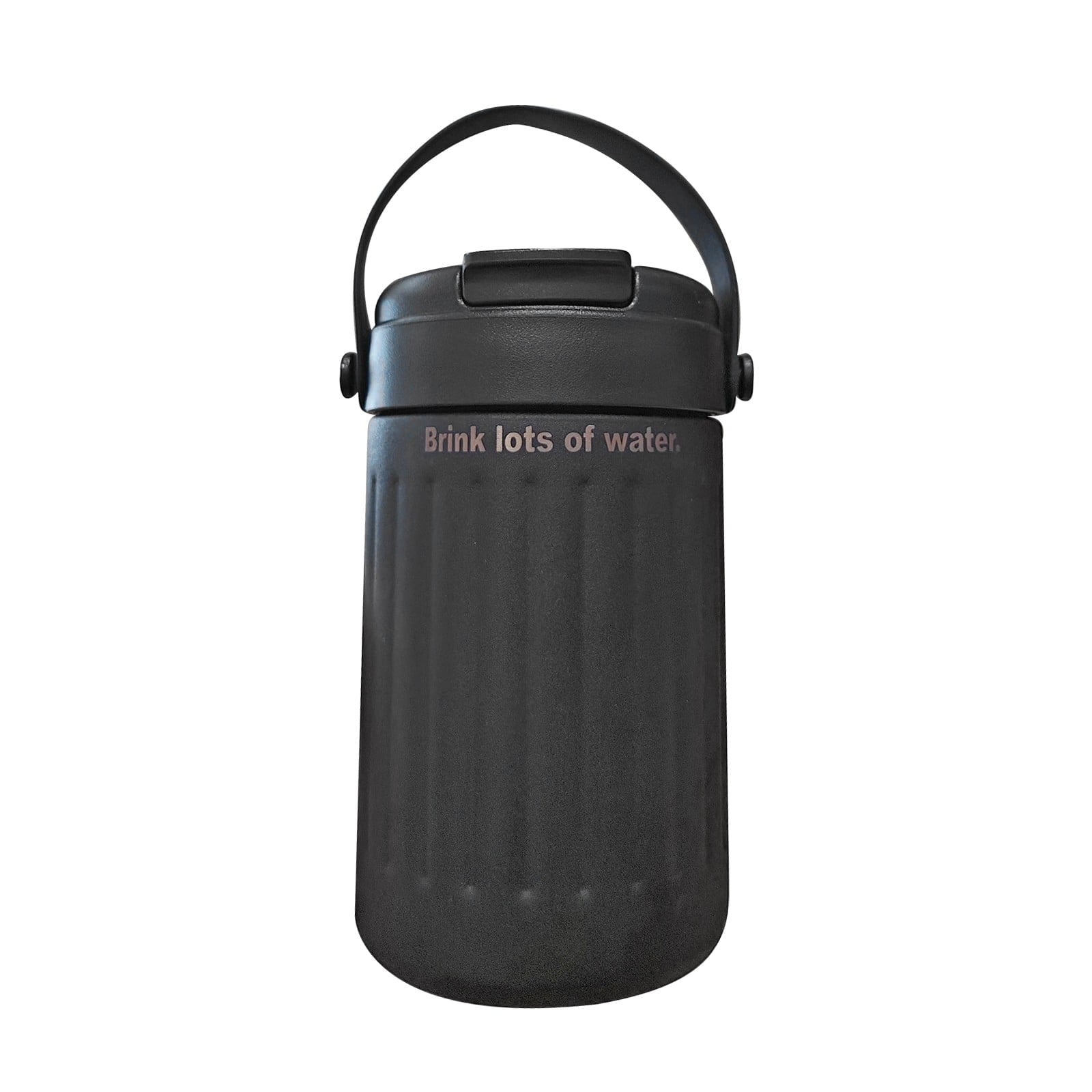 BinKFF Simple Modern Travel Coffee Mug, Insulated Coffee Tumblers with Lid, Double Walled Iced Travel Coffee Mug for Woman and Man Stainless Steel Tumbler with Handle M442C