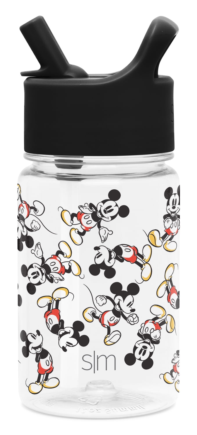 Simple Modern Disney 12oz Summit Kids Tritan Water Bottle with Straw Lid for Toddler - Dishwasher Safe Travel Tumbler - Disney: Mickey Retro M423E