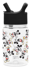 Simple Modern Disney 12oz Summit Kids Tritan Water Bottle with Straw Lid for Toddler - Dishwasher Safe Travel Tumbler - Disney: Mickey Retro M423E