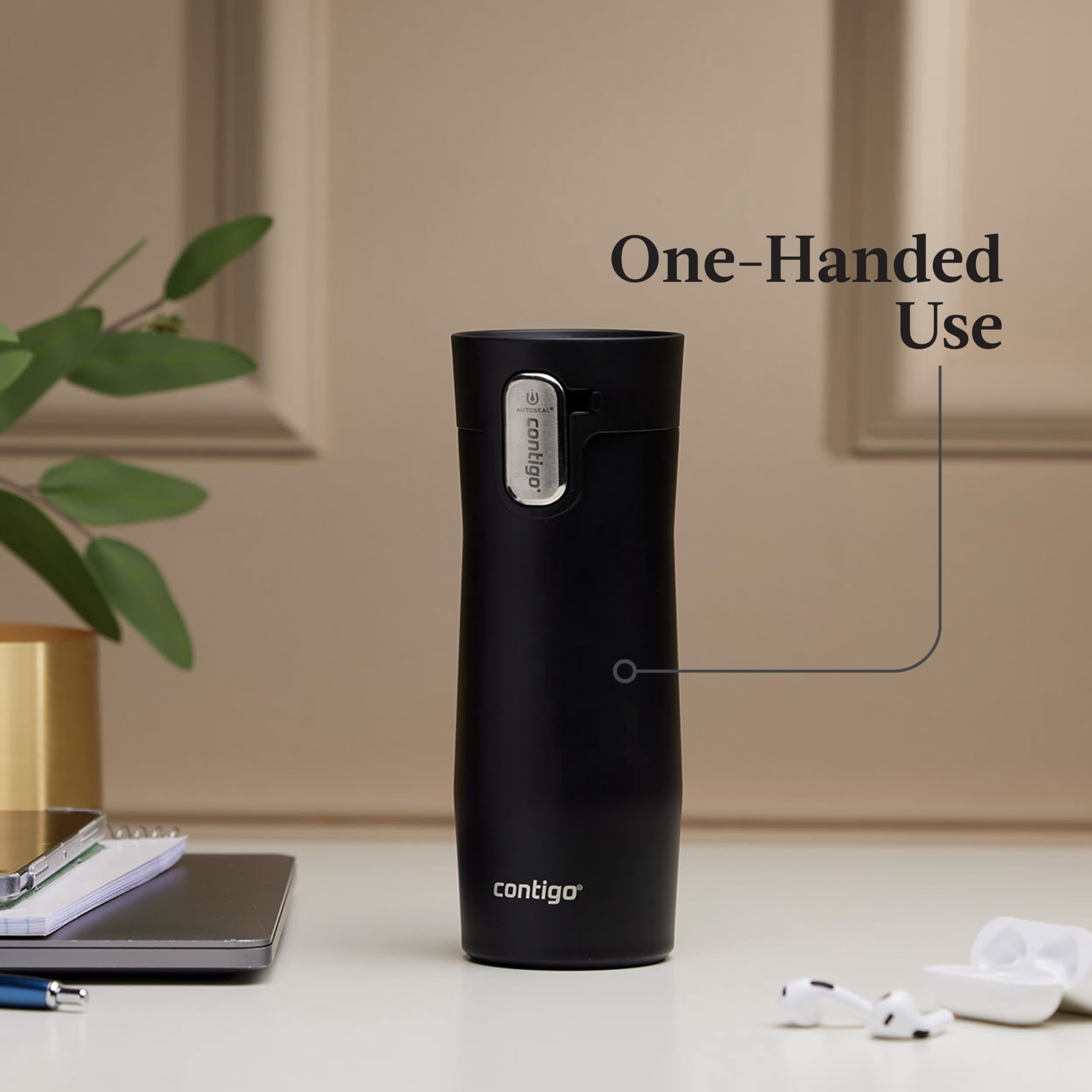 Autoseal West Loop Vacuum-insulated Stainless Steel Travel Mug With Easy-clean Lid 20 Oz Sake M104E