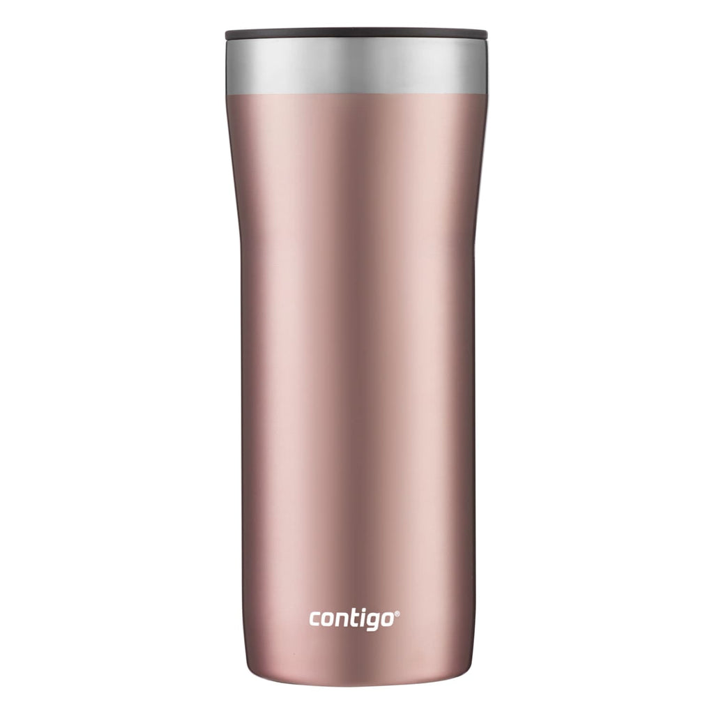 Contigo Streeterville Stainless Steel Tumbler with Plastic Straw and Splash-Proof Lid, Licorice, 32 fl. oz M122X