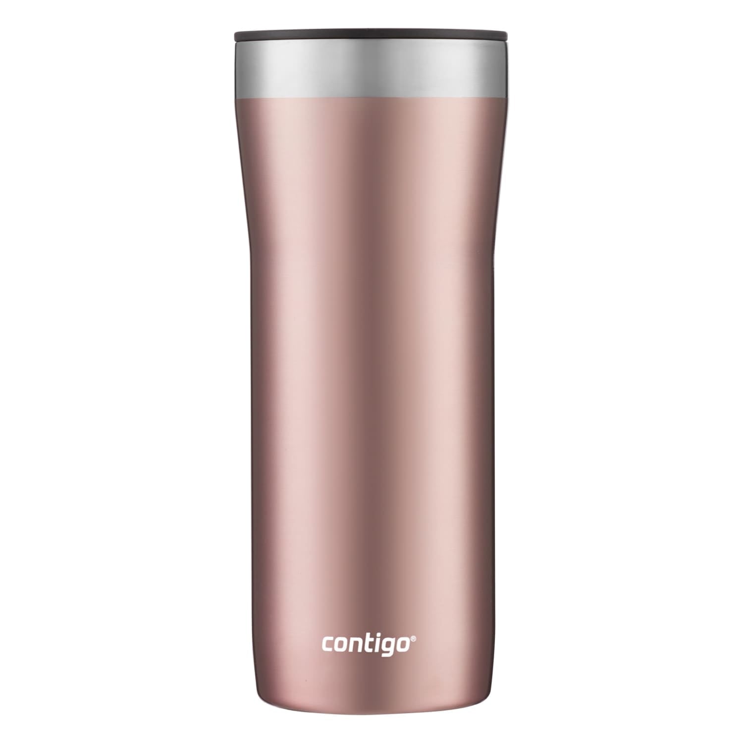 Contigo Streeterville Stainless Steel Tumbler with Plastic Straw and Splash-Proof Lid, Licorice, 32 fl. oz M122X