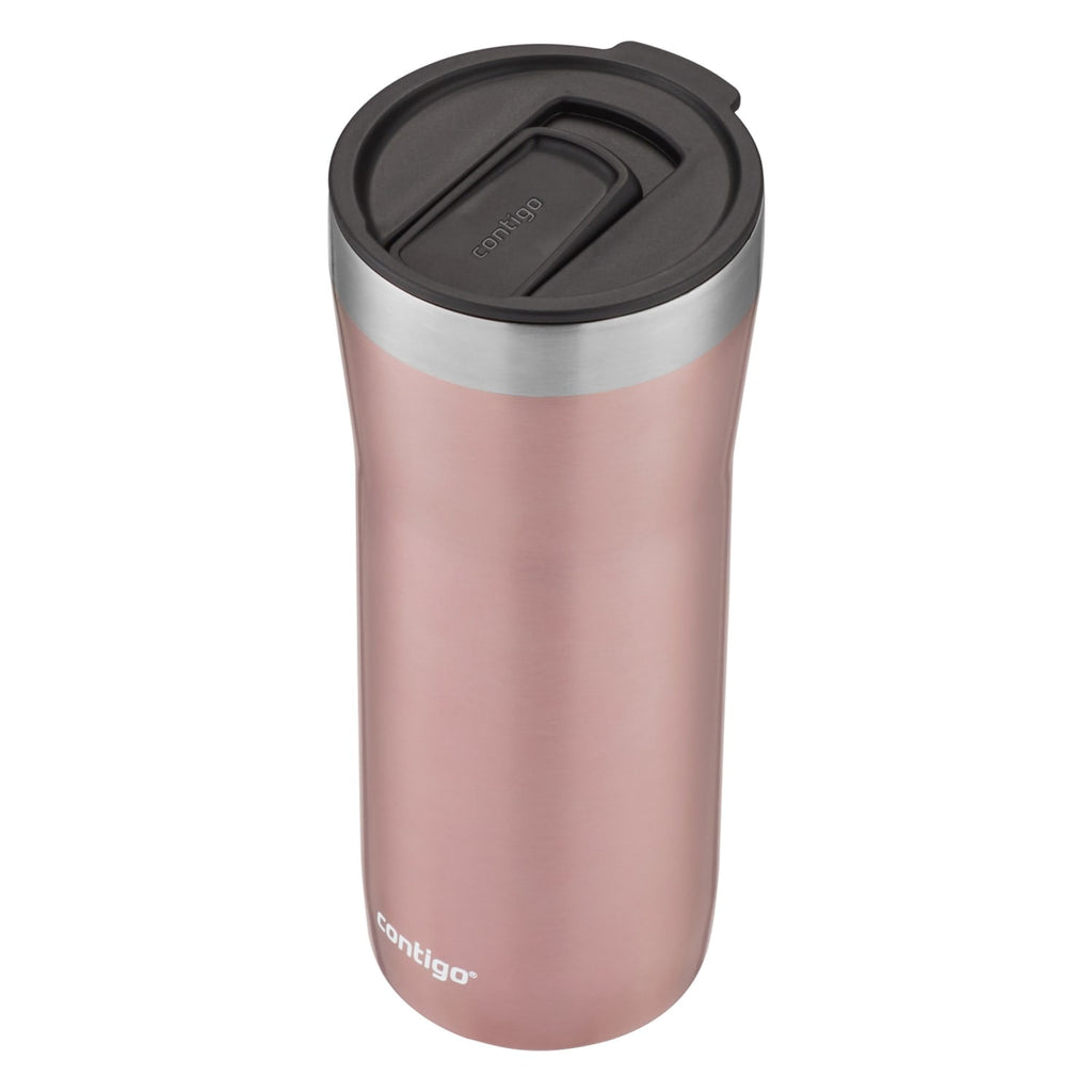 Contigo Streeterville Stainless Steel Tumbler with Plastic Straw and Splash-Proof Lid, Licorice, 32 fl. oz M122X