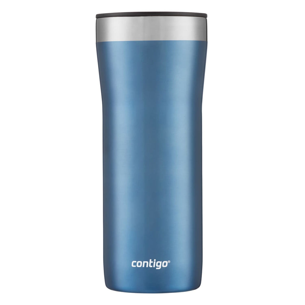 Contigo Streeterville Stainless Steel Tumbler with Plastic Straw and Splash-Proof Lid, Licorice, 32 fl. oz M122X