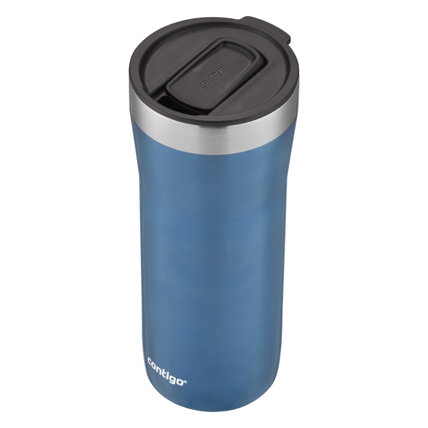 Contigo Streeterville Stainless Steel Tumbler with Plastic Straw and Splash-Proof Lid, Licorice, 32 fl. oz M122X